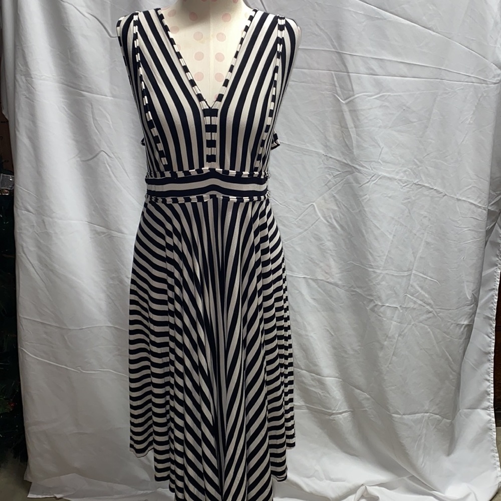 Striped and Structured A-line dress size M